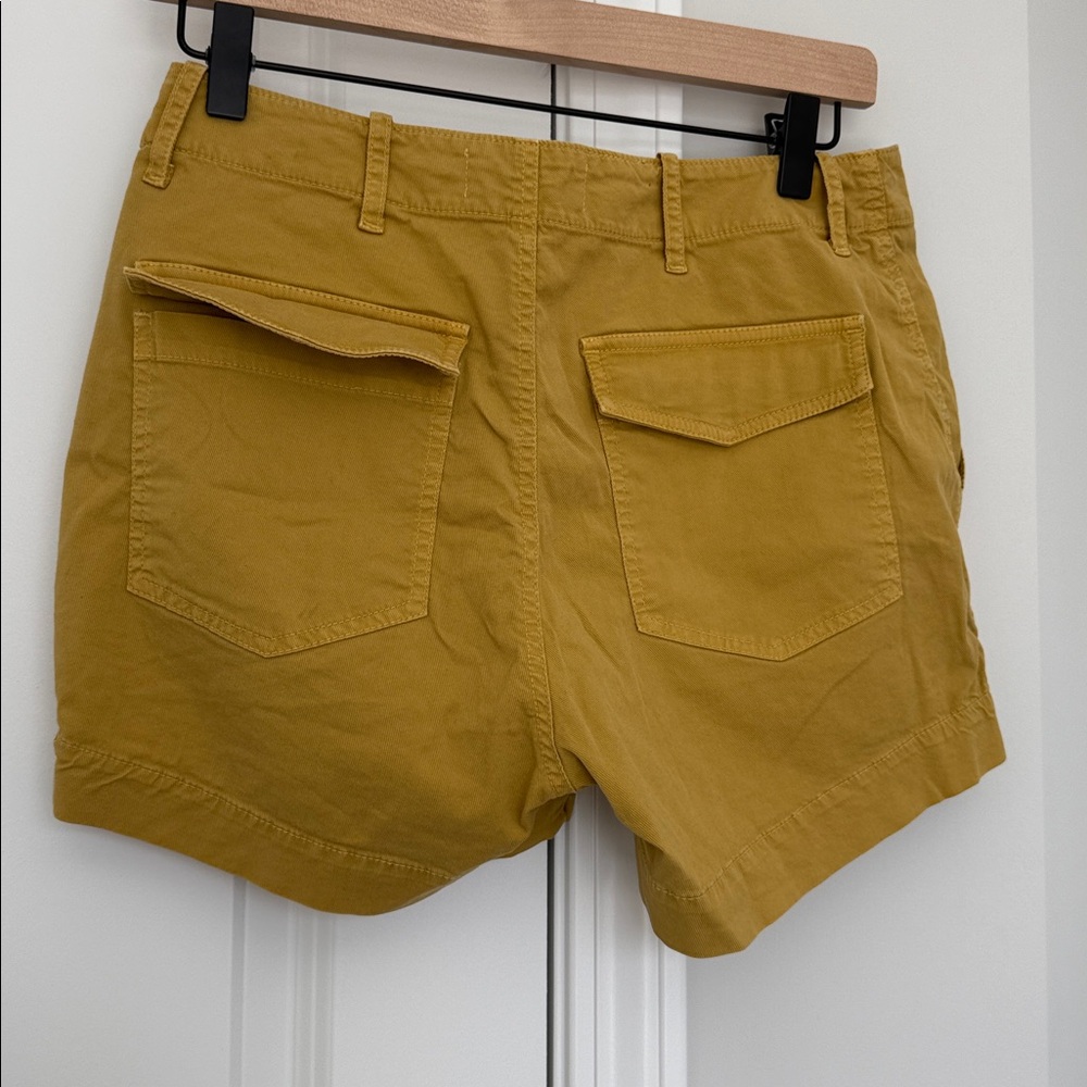 Nili Lotan Tuscan Yellow Utility Shorts Size 2 - Picture 6 of 7
